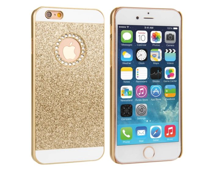 Caseflex Flash Diamond Hard Case Gold (iPhone 7 / 8)