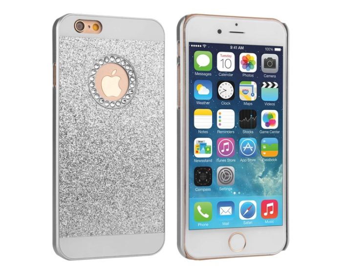 Caseflex Flash Diamond Hard Case Silver (iPhone 7 / 8)
