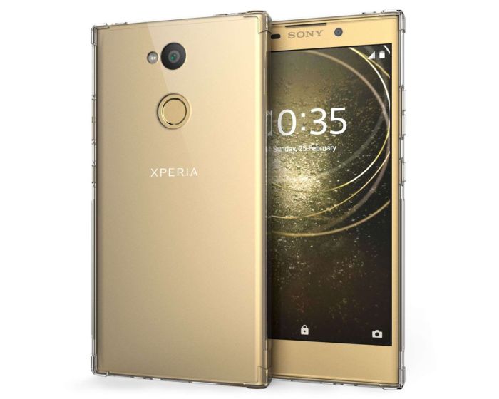Caseflex Shockproof Thin Silicone Case Ανθεκτική Θήκη Σιλικόνης Clear (Sony Xperia L2)
