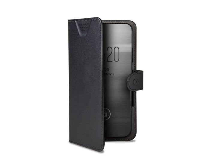 Celly Wally One XL Case Θήκη Πορτοφόλι Black για συσκευές με οθόνη από 4.5" μέχρι 5.0"