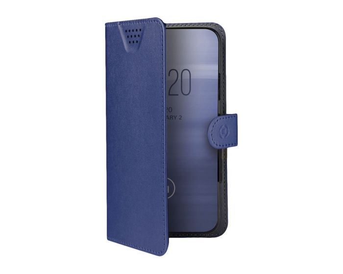 Celly Wally One XXL Case Θήκη Πορτοφόλι Blue για συσκευές με οθόνη από 5.0" μέχρι 5.5"