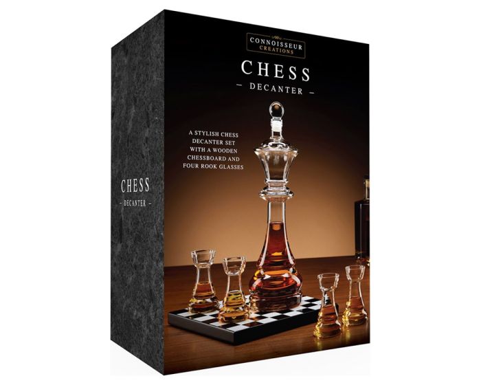 Connoisseur Creations – Chess Decanter Set – Το Απόλυτο Statement Δώρο για Λάτρεις του Design και του Παιχνιδιού