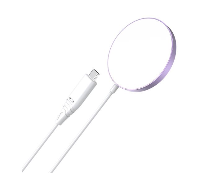 Choetech T518-F Wireless Charger with MagSafe (15W) Ασύρματος Φορτιστής - Pink