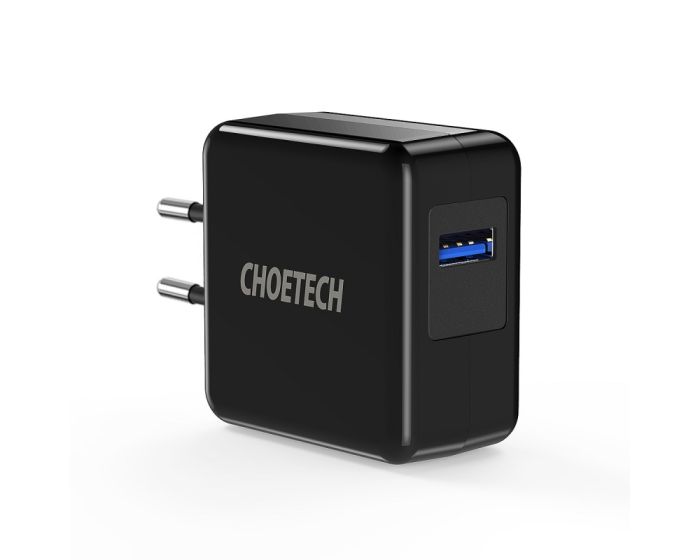 Choetech Travel Quick Wall Charger Αντάπτορας Φόρτισης Τοίχου (Q3002) Qualcomm 3.0 - Black