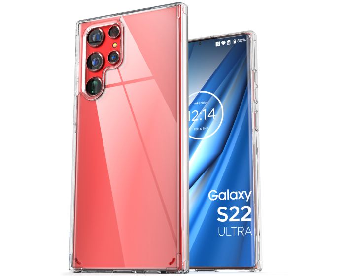 Clear Hybrid Silicone Case Θήκη Σιλικόνης Transparent (Samsung Galaxy S22 Ultra 5G)