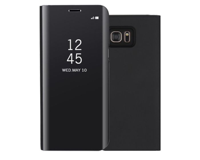 Clear View Standing Cover - Black (Samsung Galaxy S7 Edge)