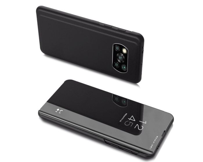 Clear View Standing Cover - Black (Xiaomi Poco X3 NFC / X3 Pro)