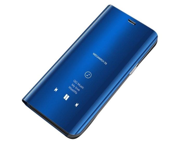 Clear View Standing Cover - Blue (Huawei P40 Lite E)
