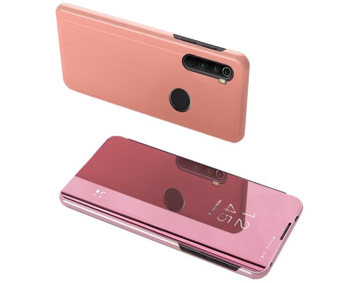 Clear View Standing Cover - Rose Gold (Xiaomi Redmi Note 8)