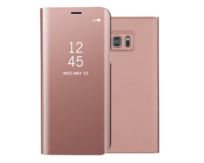 Clear View Standing Cover - Rose Gold (Samsung Galaxy S7 Edge)