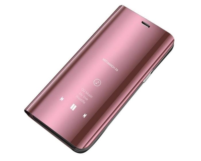 Clear View Standing Cover - Rose Gold (Xiaomi Redmi Note 9s / 9 Pro / 9 Pro Max)