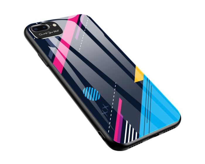 Color Glass TPU Case Θήκη με Σχέδιο Multicolor Pattern 4 (iPhone 7 / 8 / SE 2020 / 2022)