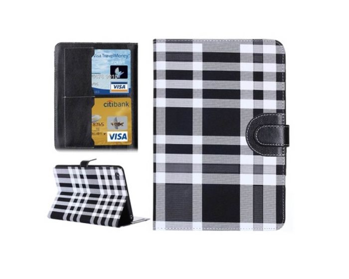 Colourful Plaid Pattern Case Stand - Black (iPad mini / mini Retina / mini 3)