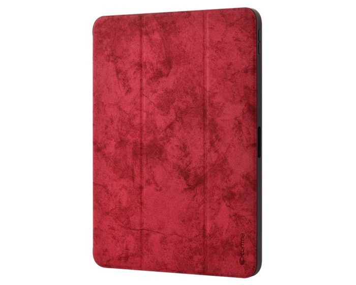 Comma Swan Leather Case with Pen Holder (DSWIP102-RD) Red (iPad 10.2 2019 / 2020 / 2021)