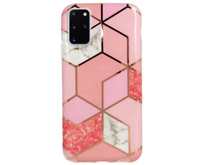 Cosmo Marble Silicone Case Θήκη Σιλικόνης Pink (Samsung Galaxy S20 Plus)