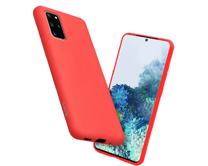 Crong Color Cover Flexible Premium Silicone Case (CRG-COLR-SG20P-RED) Θήκη Σιλικόνης Red (Samsung Galaxy S20 Plus)