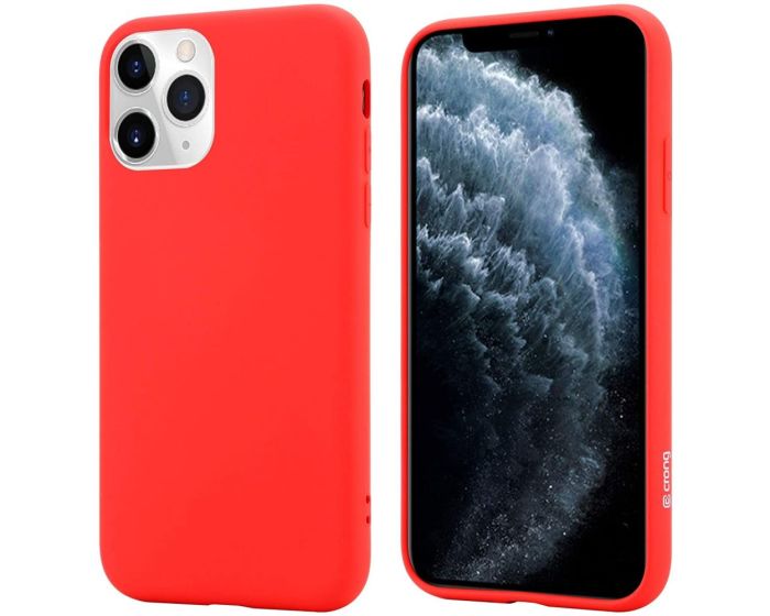 Crong Color Cover Flexible Premium Silicone Case (CRG-COLR-IP11P-RED) Θήκη Σιλικόνης Red (iPhone 11 Pro)