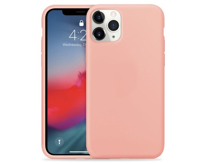 Crong Color Cover Flexible Premium Silicone Case (CRG-COLR-IP11PM-PNK) Θήκη Σιλικόνης Rose Pink (iPhone 11 Pro Max)