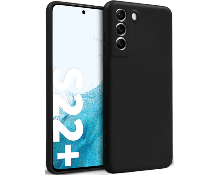 Crong Color Cover Flexible Premium Silicone Case (CRG-COLR-SGS22P-BLK) Θήκη Σιλικόνης Black (Samsung Galaxy S22 Plus 5G)
