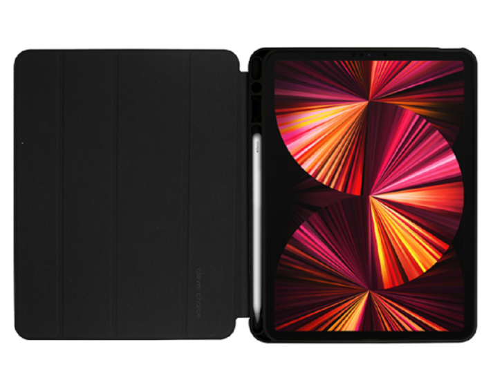 Crong FlexFolio Case (CRG-FXF-IPD11-BLK) Θήκη με Υποδοχή Apple Pencil Black (iPad Pro 11 2021 / 2022 / iPad Air 4 2020 / 5 2022)