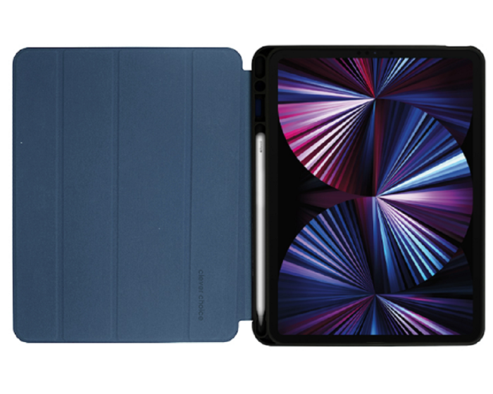 Crong FlexFolio Case (CRG-FXF-IPD11-BLUE) Θήκη με Υποδοχή Apple Pencil Blue (iPad Pro 11 2021 / 2022 / iPad Air 4 2020 / 5 2022)