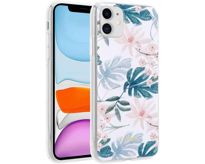 Crong Flower Silicone Case (CRG-FLR-IP11-01) Θήκη Σιλικόνης Pattern 01 (iPhone 11)