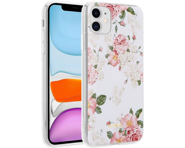 Crong Flower Silicone Case (CRG-FLR-IP11-02) Θήκη Σιλικόνης Pattern 02 (iPhone 11)