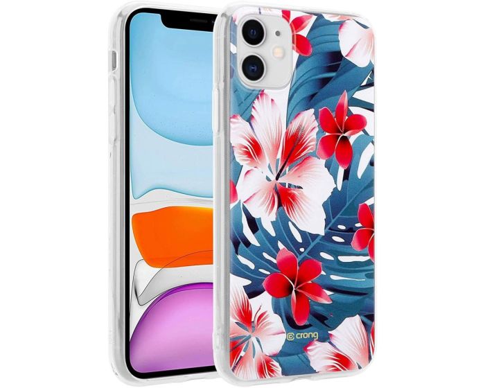 Crong Flower Silicone Case (CRG-FLR-IP11-03) Θήκη Σιλικόνης Pattern 03 (iPhone 11)