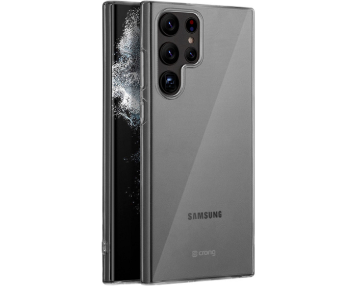 Crong Slim Flexible Silicone Case (CRG-CRSLIM-SGS22U-TRS) Θήκη Σιλικόνης Clear (Samsung Galaxy S22 Ultra 5G)