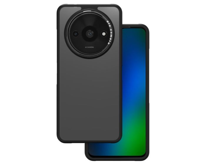 Crystal Black Shockproof Case Σκληρή Θήκη με TPU Bumper Black (Xiaomi Redmi A3 4G)