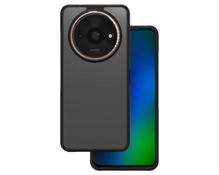 Crystal Black Shockproof Case Σκληρή Θήκη με TPU Bumper Grey (Xiaomi Redmi A3 4G)