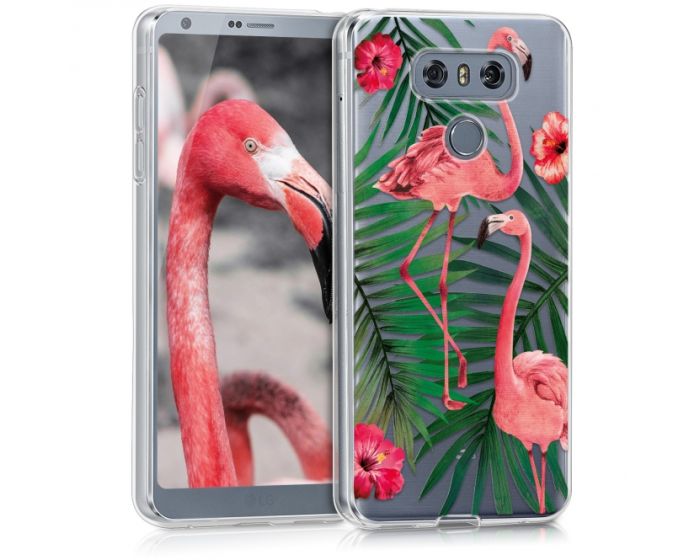 KWmobile Slim Fit Gel Case Flamingo Palm Trees (41859.06) Θήκη Σιλικόνης (LG G6)