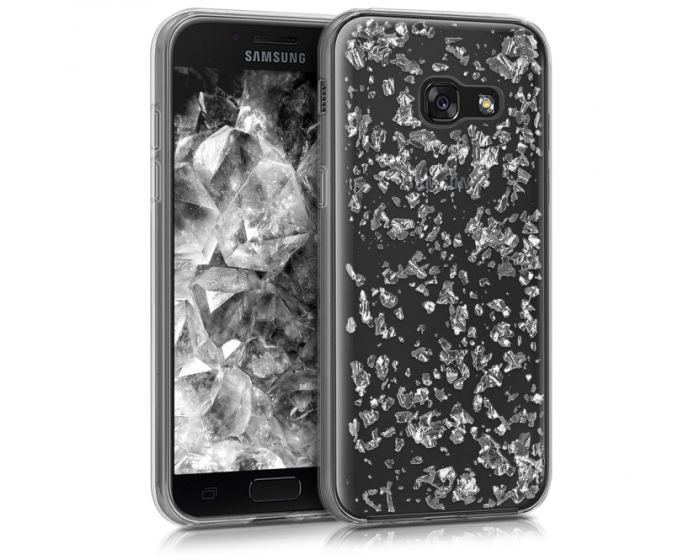 KWmobile Θήκη Σιλικόνης Slim Fit Silicone Case (40698.35) Silver Flakes (Samsung Galaxy A3 2017)