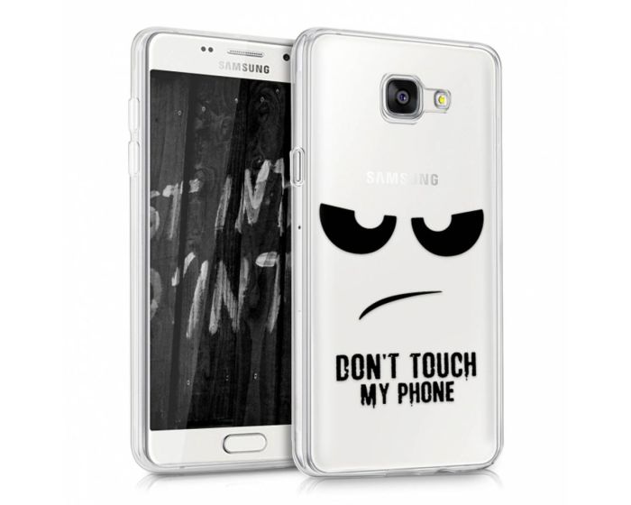 KWmobile Slim Fit Gel Case Don't touch my phone (39235.01) Θήκη Σιλικόνης (Samsung Galaxy A5 II - 2016)