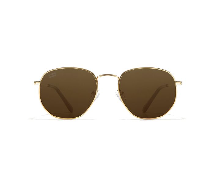 D.Franklin Sunglasses Classic Hexagon (DFKSUN0412) Γυαλιά Ηλίου Gold / Brown
