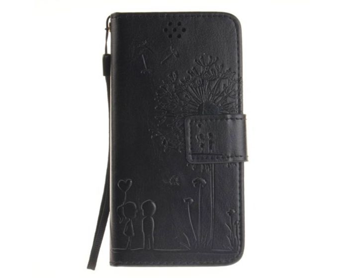 Dandelion Lovers Wallet Case με Δυνατότητα Stand - Black (Huawei Y3 II)