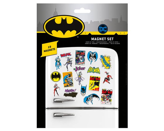 DC Comics (Batman Retro) Magnet Set - Μαγνητάκια Ψυγείου 18x24cm