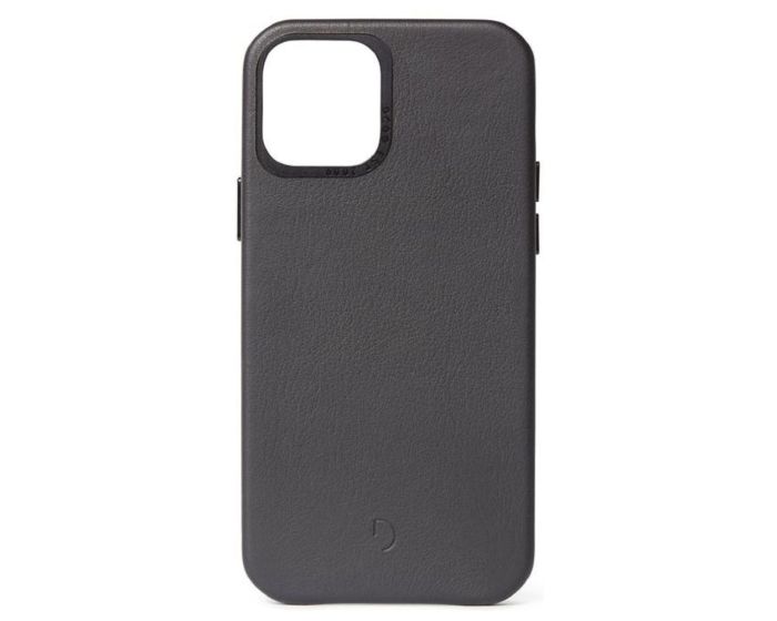 Decoded Leather Back Cover Δερμάτινη Θήκη Black (iPhone 12 Mini)