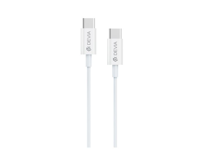 Devia Charge & Data Sync Cable 3A 60W PD Type-C to Type-C 1m White