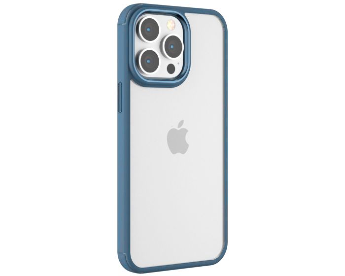 Devia Crystal Shockproof Case Σκληρή Θήκη με TPU Bumper Sierra Blue (iPhone 14 Pro Max)