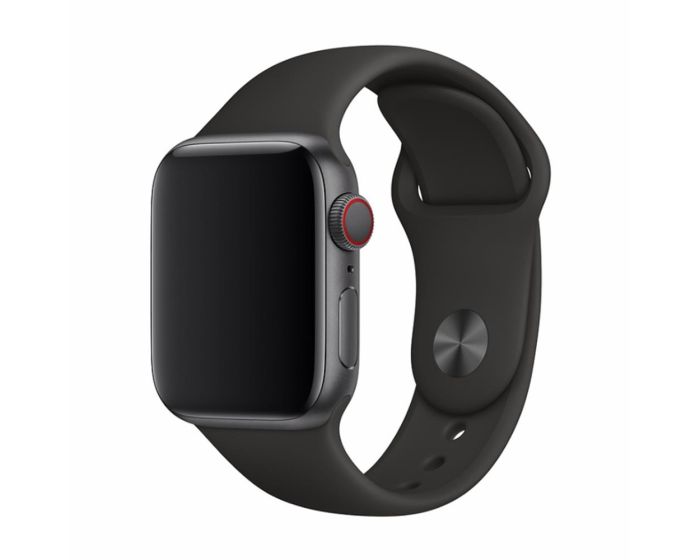 Devia Deluxe Sport Strap Black - Λουράκι Σιλικόνης για Apple Watch 44/45/46/49mm (4/5/6/7/8/9/10/11/SE/ULTRA 1/2/3)  - MT36248