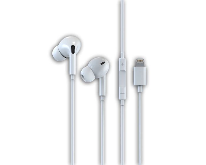 Devia EM032 Smart In-Ear Headphones Hands Free Ακουστικά Lightning White