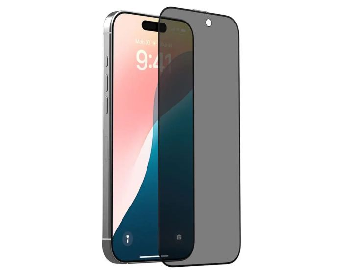 Devia Van Privacy Full Face Αντιχαρακτικό Γυαλί Tempered Glass Black (iPhone 16)