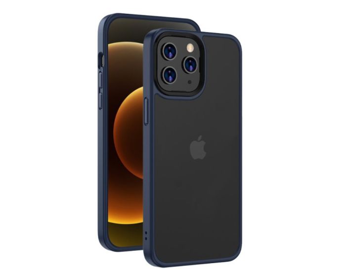Devia Guardian Shockproof Case Σκληρή Θήκη με TPU Bumper Matte Blue (iPhone 14 Pro)