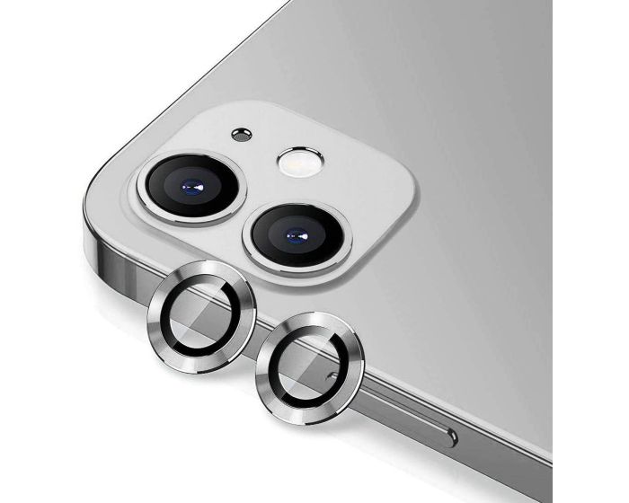Devia Camera Lens Tempered Glass Film Prοtector Silver (iPhone 14 / 14 Plus)