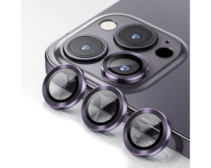 Devia Camera Lens Tempered Glass Film Prοtector Purple (iPhone 14 Pro / 14 Pro Max)