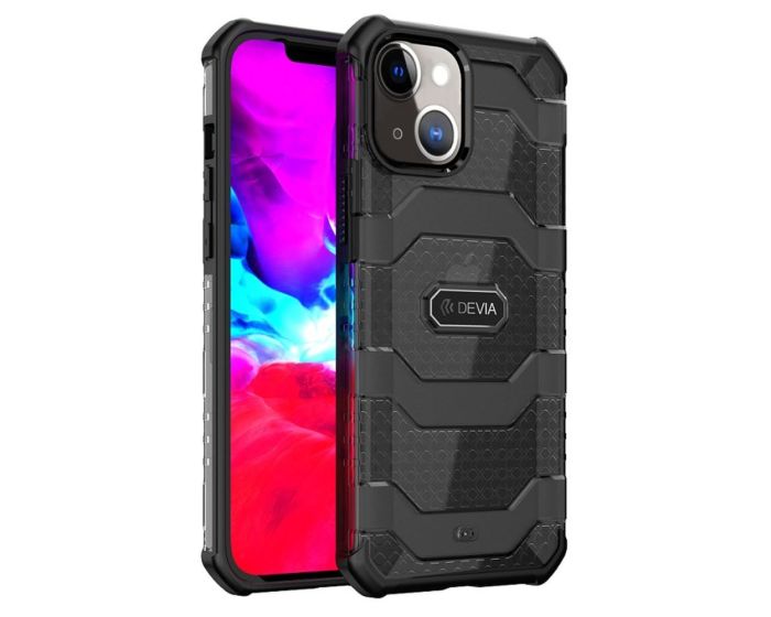 Devia Vanguard Shockproof Case Σκληρή Θήκη με TPU Bumper Black (iPhone 13)