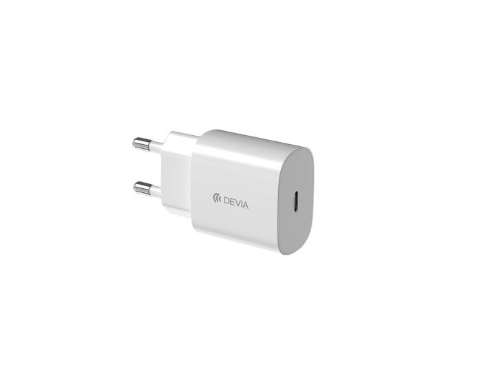 Devia Wall Charger Rocket USB Type-C PD 3A 20W Αντάπτορας Φόρτισης - White
