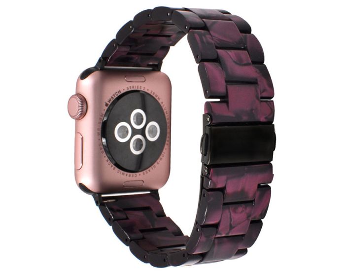 Devia Elegant Resin Bracelet Silk Purple D-41 για Apple Watch 42/44/45/49mm (1/2/3/4/5/6/7/8/SE/ULTRA)