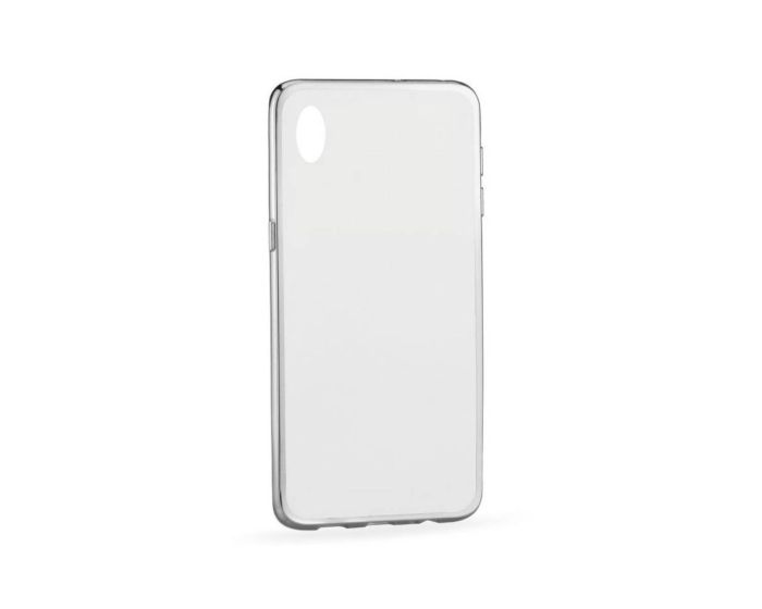 Forcell Electro Bumper Silicone Case Slim Fit - Θήκη Σιλικόνης Clear / Silver (HTC Desire 820)